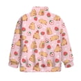 thumbnail image 5 of Uorisanigo Quarter Zip Pullover Sweatshirts for Girls, Oversized Strawberry Capybara Long Sleeve Lapel Zipper Sweatshirt, Lightweight Kids Quarter Zipper Hoodies No Hood Pullover Jackets, 5 of 7