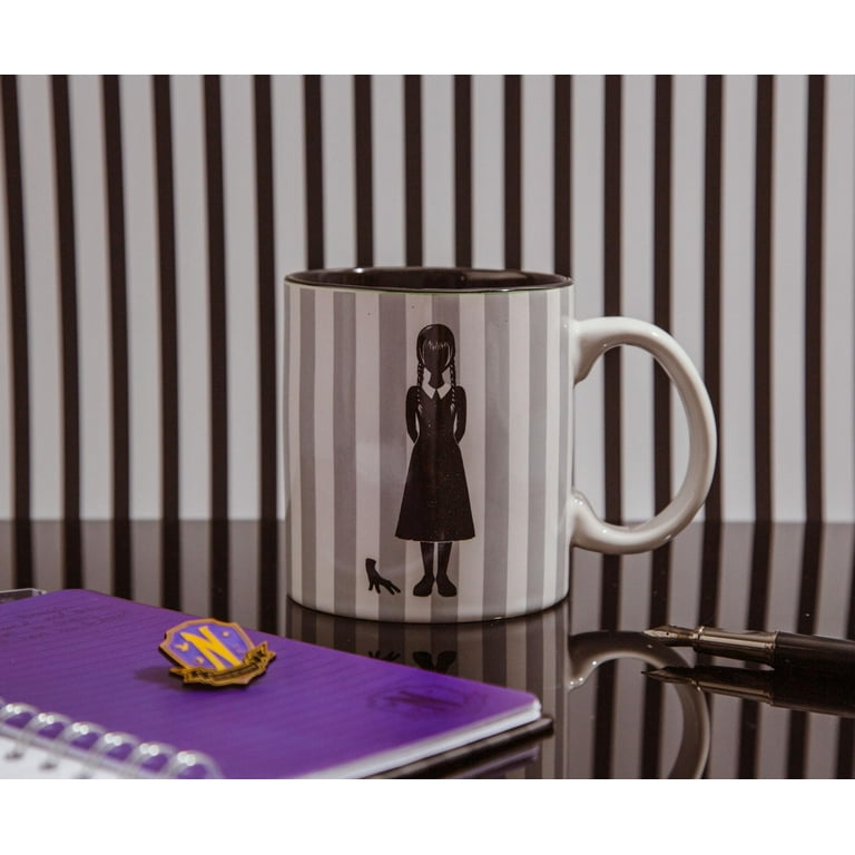 Addams Family Wednesday On Wednesdays We Wear Black Ceramic Mug | 20 Ounces