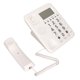 thumbnail image 1 of Teléfono Con Cable, Función De Calculadora De Línea Fija Con Cable De Identificación De Llamadas Con Pantalla Azul Para Office Para El Hogar OTVIAP Blanco, 1 of 8