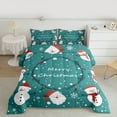 thumbnail image 2 of Manfei Cartoon Santa Claus Full Size Comforter Sets,Merry Xmas Bedding Comforter Set,Kawaii Christmas Snowman Bedding Sets For Teens,Ultra Soft Home Decor Reversible,3 Pieces, 2 of 8