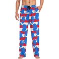 thumbnail image 4 of HPINK-T Tiger Stripes Pajama Pants Mens Lounge Pants Straight-Fit Men Pajama Bottoms, 4 of 13