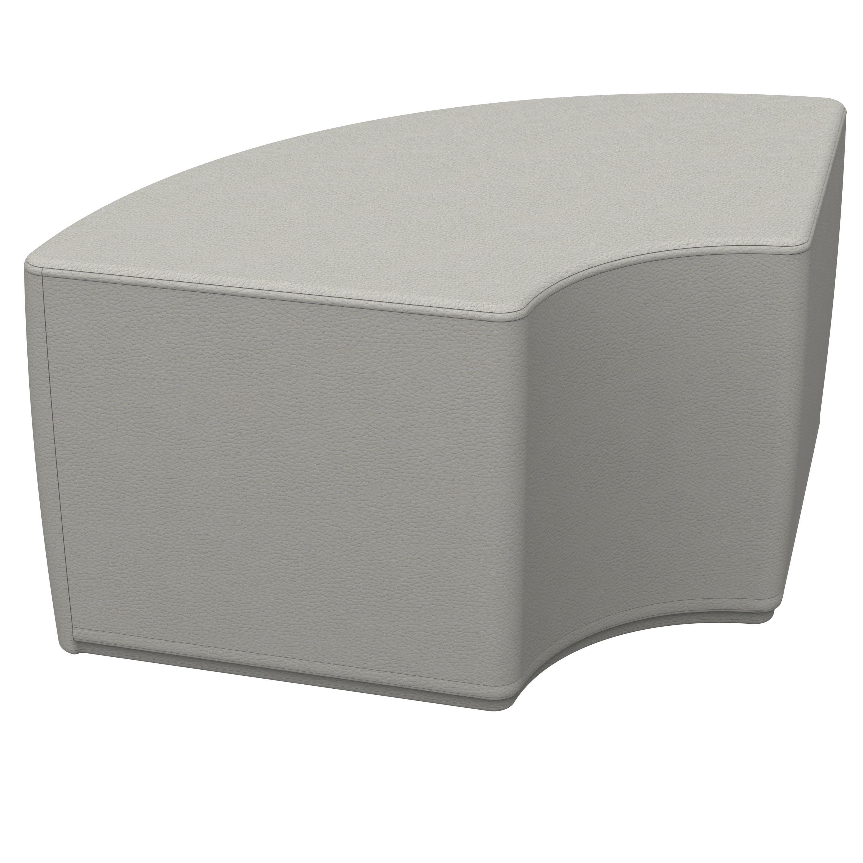 SoftZone® Quarter Circle Ottoman Standard - Light Grey - Walmart.com