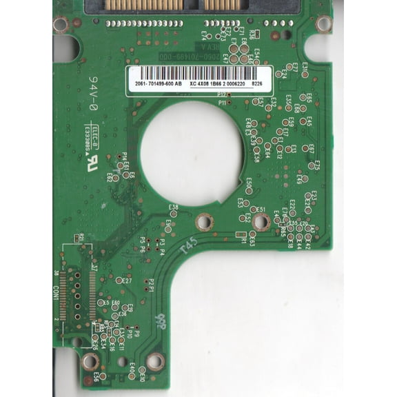 WD1200BEVS-22UST0, 2061-701499-600 AB, WD SATA 2.5 PCB