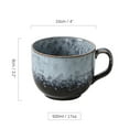 thumbnail image 2 of Retro Coffee Cup,Ceramic Mug Porcelain Cup 500ml 17oz-grey-500ml, 2 of 6
