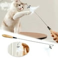 thumbnail image 2 of Interactive Cat Teaser Wand Toy with Feathers for Indoor Play Exercise Instincts Durable Pet Entertainment, 2 of 7