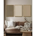 thumbnail image 5 of 16x24in Natural Framed Minimalist Abstract Framed Wall Art Modern Boho Neutral Line Wall Decor Geometric Artwork Kitchen Dining Room, 5 of 8
