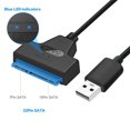 thumbnail image 3 of Matsuzay Cables USB 2,5 de 22 pines con luz LED, disco duro, convertidor externo portátil, soporte electrónico, cable de oficina Juegos de teclado y mouse para computadora USB 3.0, 3 of 6