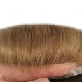 thumbnail image 6 of LYRICAL HAIR Mens Toupee Human Hair Piece French Lace Front Toupee for Men Male Hair Replacement System Bleathable Hair Prosthesis Mens Wigs #20R-100% Density, 6 of 6