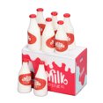 thumbnail image 2 of Juego de botellas en miniatura de plástico con detalles vivos, botella de leche para casa de muñecas, 8 Uds., para casa de muñecas 1:12, 1:6, color rojo, 2 of 5