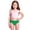 Green, variant on Kids Girls Swimsuit Cartton Cute Swimwear Cute Solid Triangle Swim Bottom with Irregular Side Bathing Suit Swimsuits