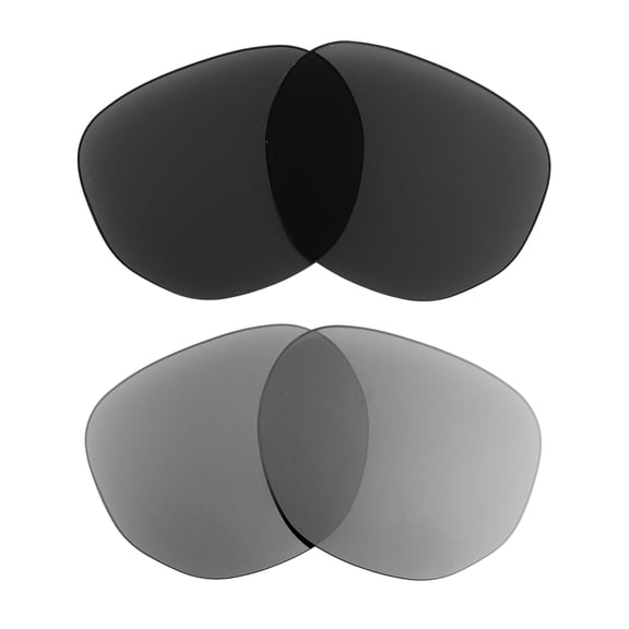 Walleva Titanium   Black Polarized Replacement Lenses For Ray-Ban RB3548N 48mm Sunglasses