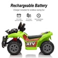 thumbnail image 3 of Hikiddo 6V Ride-on Toy for Toddlers, Kids ATV 4 Wheeler for 1-3 Boys & Girls with Music - Green, 3 of 4