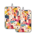 thumbnail image 7 of Yayeee Pot Holders Kitchen Heat Resistant with Pocket 7"x9.8" Cotton Oven Cooking Hot Pads, Art Geometric, 7 of 7