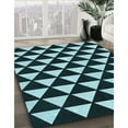 thumbnail image 2 of Ahgly Company Indoor Round Patterned Deep Teal Green Area Rugs, 8' Round, 2 of 6