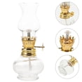 thumbnail image 2 of 2Pcs Small Glass Oil Lamp Kerosene Oil Lamp Decor Home Kerosene Oil Lamp Wick Oil Lamp Wick Replacement Oil Lamp Kerosene Light Adorn, 2 of 3