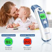 Forehead and Ear Thermometer for Baby, Fast Reading with Fever Alarm & Memories Recall
