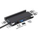 thumbnail image 4 of Estación de acoplamiento USB Hub Type-C 7 en 1 con ranura para tarjeta de soporte para teléfono móvil para visualización de películas en casa, negro Inevent EL3282-01B, 4 of 7