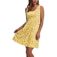 thumbnail image 3 of Vestido WIHOLL 2025 de verano sin mangas, corte A, amarillo, talla L, 3 of 5
