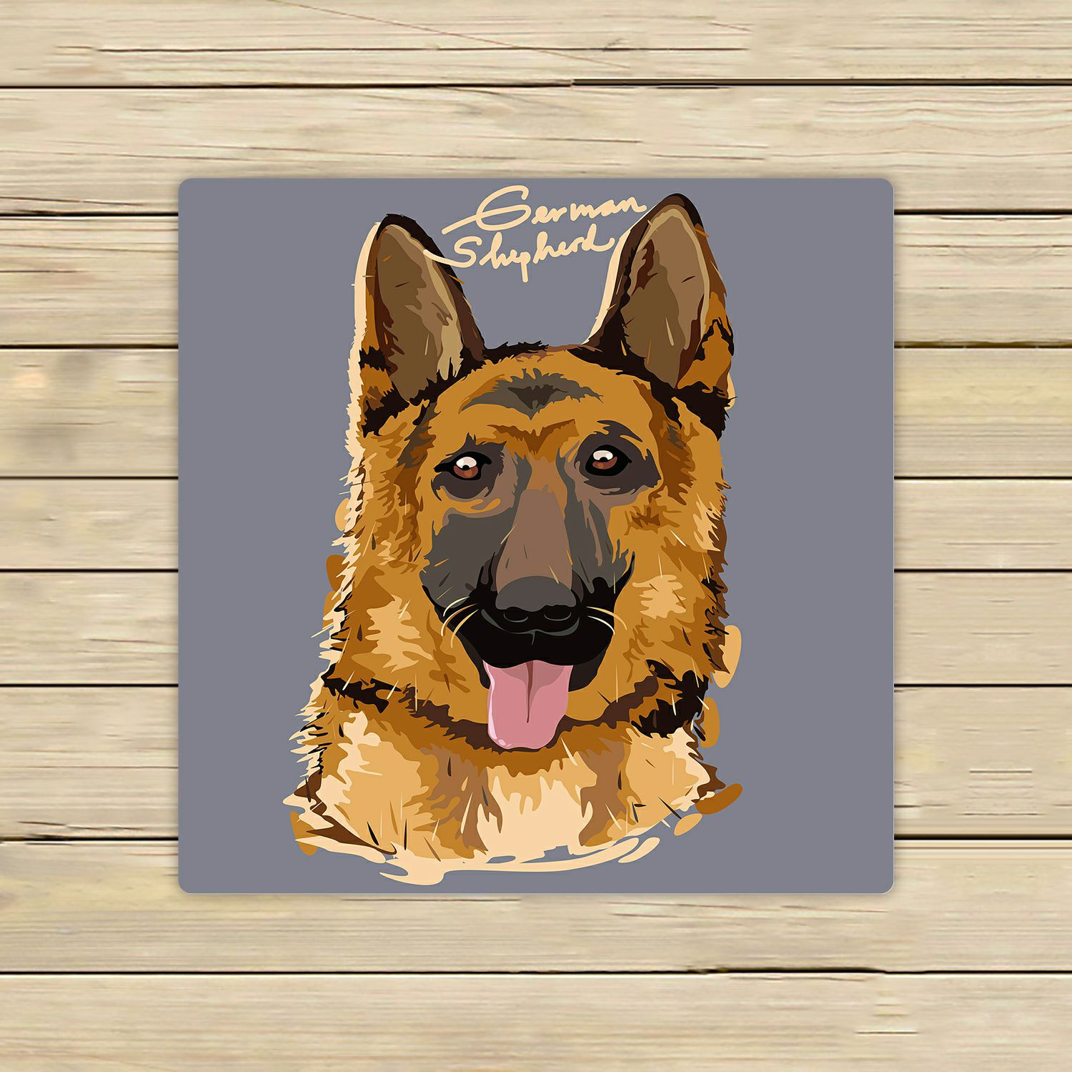 ABPHQTO German Shepherd Painting Poster Towels Beach Bath Pool Sprot