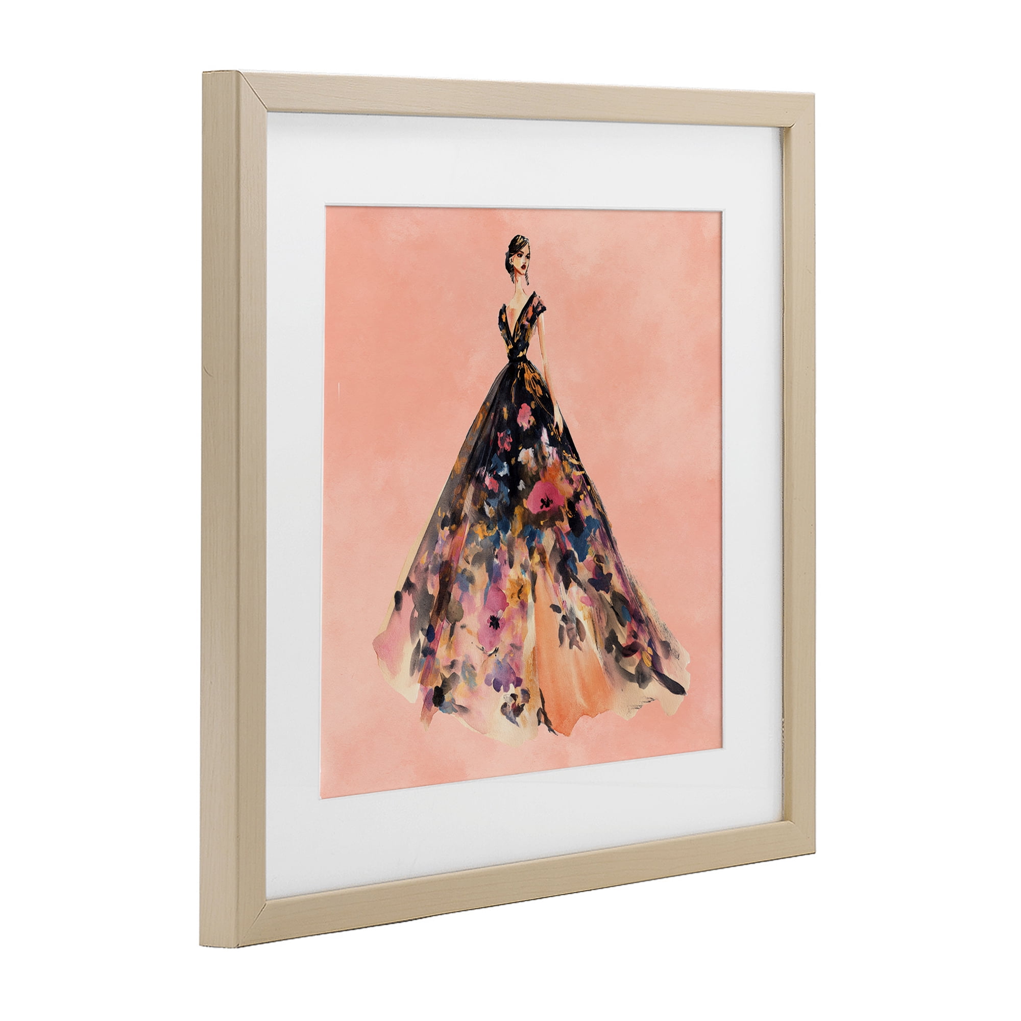 Stupell Industries Rose Gold Night Birch Framed Print Under Glass, design by Svetlana Aleynikova