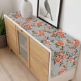 thumbnail image 4 of Red Rose Table Runner - 36 Inch Long, Kitchen Dining Table Runner Dresser Scarves, Farmhouse Romantic Botanical Floral Vines Farmhouse Decor for Coffee Tables Wedding Party Banquet, 4 of 8