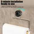 thumbnail image 5 of LACKUST Suction Cup Toilet Paper Holder, No Drill Stainless Steel Bathroom Wall Mounted, Rust Proof Rotating Black Modern Toilet Paper Holder, 5 of 7