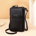 thumbnail image 2 of IELGY Ladies PU Leather Long Phone Bag Fashion Korean Multifunctional Student Messenger Bag, 2 of 8