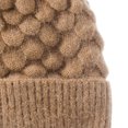 thumbnail image 3 of Herrnalise Winter Fashion Ladies Woolen Hat, Pure Color Hair Ball And Velvet Scales Warm Knitted Hat, 3 of 4