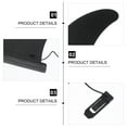 thumbnail image 3 of FONDOTIN 3Set Surfboard Center Fin Clip On Design for Paddleboarding Control Black Nylon, 3 of 6