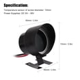 thumbnail image 4 of Speravity Pantalla Digital Universal para coche, voltímetro 2 en 1, termómetro, medidor de temperatura de voltaje LED para vehículo, herramienta de Vehículos, repuestos y accesorios Mis Luz roja Speravity VI017842-02B, 4 of 6