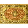 thumbnail image 1 of Ahgly Company Indoor Rectangle Medallion Yellow Traditional Area Rugs, 8' x 10', 1 of 4