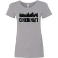 thumbnail image 3 of Inktastic Cincinnati Skyline Grunge Women's T-Shirt, 3 of 5