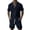 Navy, variant on IWRICH Men's 2 Pieces Outfits Summer Beach Set Short Sleeve Button down Shirts and Shorts 2 Piece Loose Fit Hawaiians Sets Navy XL