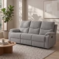 thumbnail image 2 of Sofá Reclinable Easy Living Monza Gris Claro, 2 of 6