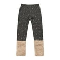 thumbnail image 3 of Girls' Pants with Snowflakes and Fluffy Cuffs RH0886, 3 of 7