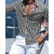 thumbnail image 3 of Camisa de hombre de moda 2024 con estampado de rayas de manga larga, ropa social de lujo para hombre, hawaiana, elegante, clásica, de moda, tallas S a 5XL, 3 of 4