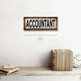 thumbnail image 2 of Framed Accountant 4"x12" Metal Sign, Wall Décor for Home and Office, 2 of 4