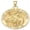 Yellow Gold, variant on Picturesongold.Com Saint Simon of Cyrene Religious Medal Necklace Pendants - 2/3 inch Size of Dime, Sterling Silver