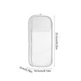 thumbnail image 3 of Double Layer Large Capacity Pencil Case,Fashion Aesthetic Canvas Stationery Bag for Make-up Brush & Stationery Supplies Storage,Office Desk Organizer Bag,White, 3 of 7