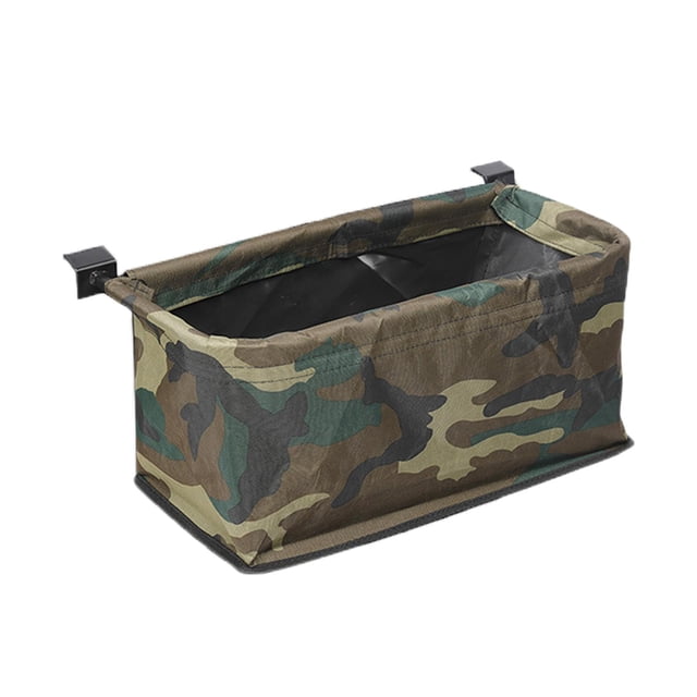 Bolsa trasera para carrito de vagones, bolsillo trasero de tela Oxford, accesorios para carritos, empujador manual verde01 Zulema Bolsillo trasero del carro