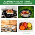 thumbnail image 4 of Topekada 15 Pack Square Aluminum Foil Pans with Lids,8x8 Disposable Heavy Duty Aluminum Baking with Covers - Disposable Baking Pans for Air Fryer, Oven, Cooking, 4 of 7