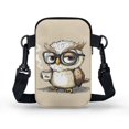 thumbnail image 2 of HELLHERO Owl Pattern Women Shoulder Bag Trendy, Adjustable Strap for Travel, Outdoor Holiday Travel, 2 of 7