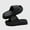 black, variant on Pillow Slippers for Women and Men, Soft Summer Cloud Sandals, Non Slip Quick Drying Shower Slides, Cushioned Thick Sole, Comfort Indoor and Outdoor Shoes