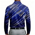 thumbnail image 4 of IAJDKMEK Men's Long Sleeve Printed Sport Shirt – All-Over Pattern, Collared Shirt Men, Casual Athletic Top, Comfortable Active Wear for Men,Blue S, 4 of 4