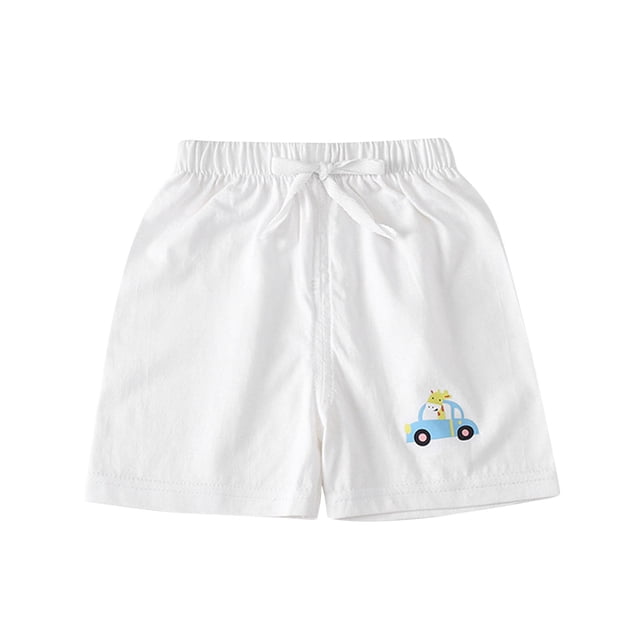 Odeerbi 1-6 Años Niños Niñas Verano Algodón Pantalones Cortos Casual Transpirable Cute Bottom Shorts