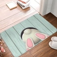 thumbnail image 4 of Pofeuu White Bunny Bottom And Easter Eggs Print Flannel Doormats Rug16"x24"Rug Washable Doormats Indoor Outdoor Rugs for Layered Front Door Mats, Porch, Kitchen, Entryway, 4 of 7