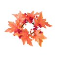 thumbnail image 2 of Fall Candle s Artificial Artificial Maple Leaf Candle Garland Autumn Candle Orange, 2 of 9