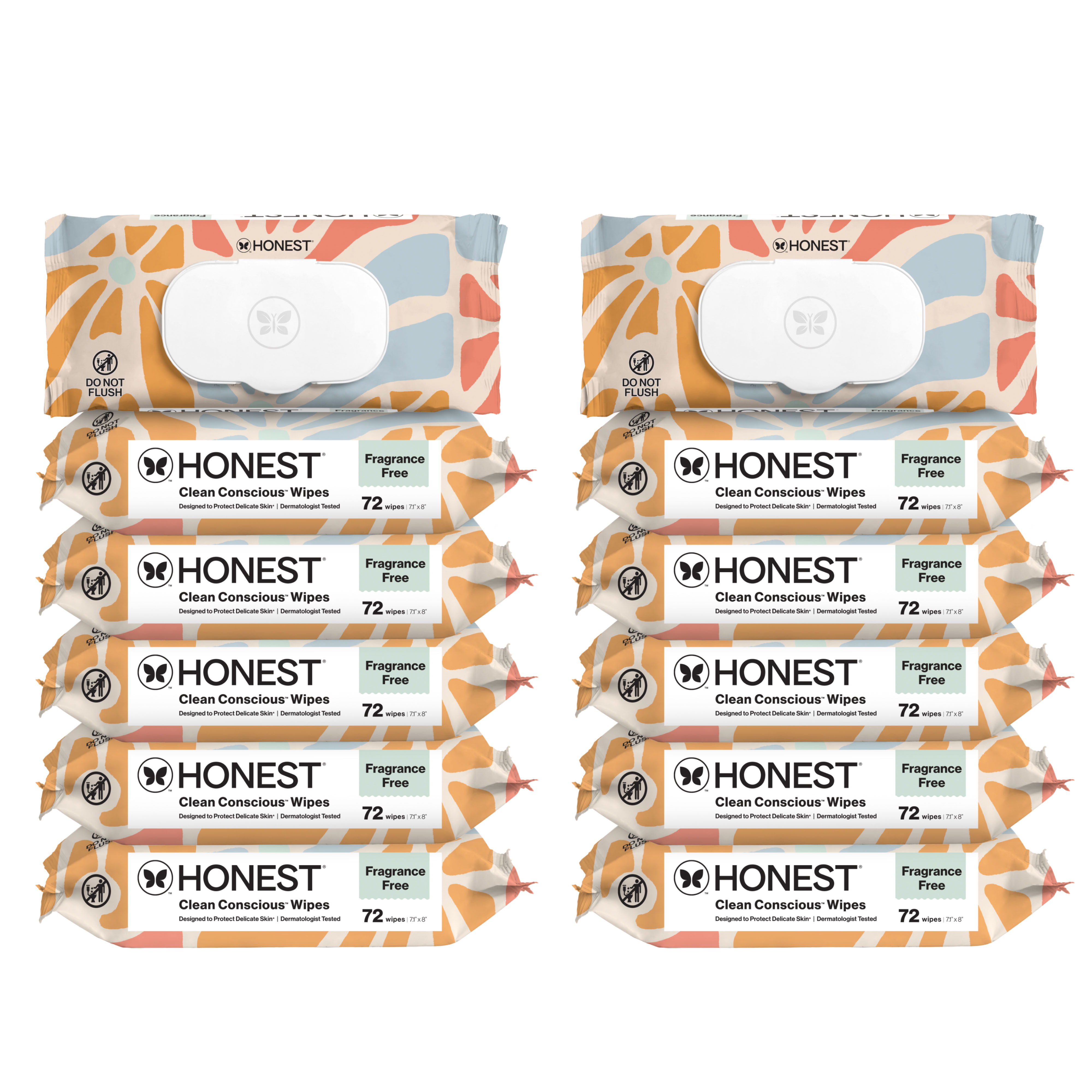 Honest Company Clean Conscious Wipes, Sunburst, 864 Count photo 4