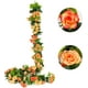 thumbnail image 2 of Paquete de 2 guirnaldas de flores artificiales, 15,8 pies, rosas falsas, flores de seda, hiedra rosa colgante para boda, arco, fiesta, hogar, jardín, decoración de pared, 2 of 8