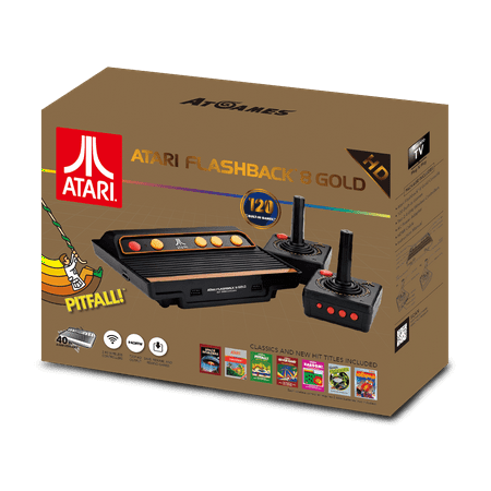 Atari Flashback 8 Gold: HD Classic Console with 120 Built-In Games, (Best Selling Atari 2600 Games)